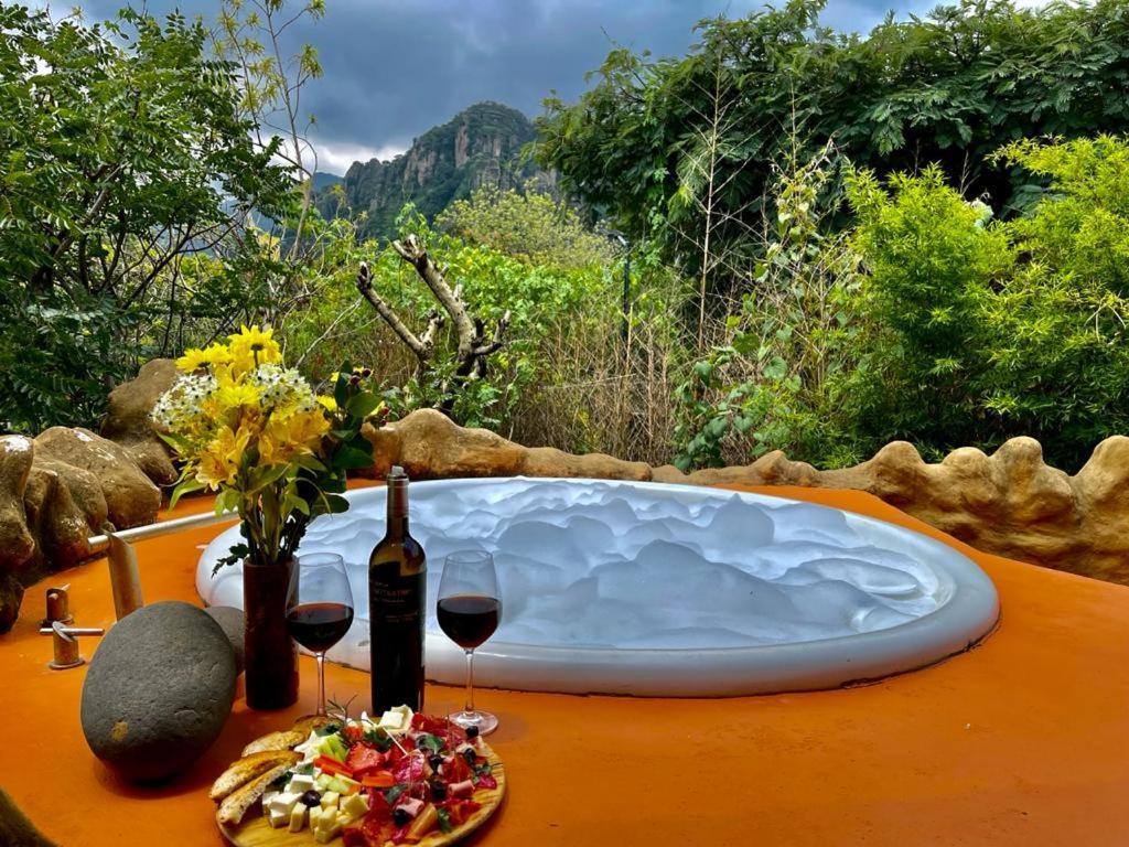 Hotel Valle Mistico Tepoztlan Bagian luar foto